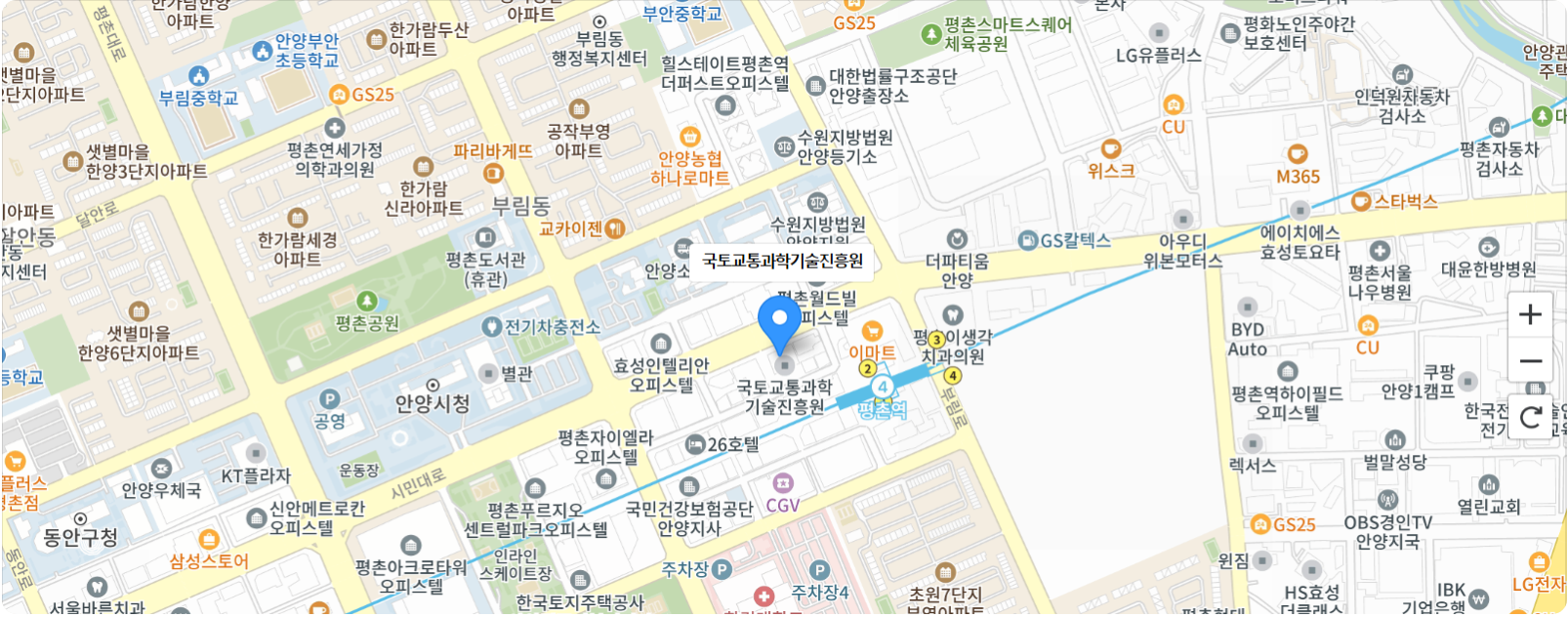 국토교통과학기술진흥원 오시는길 약도