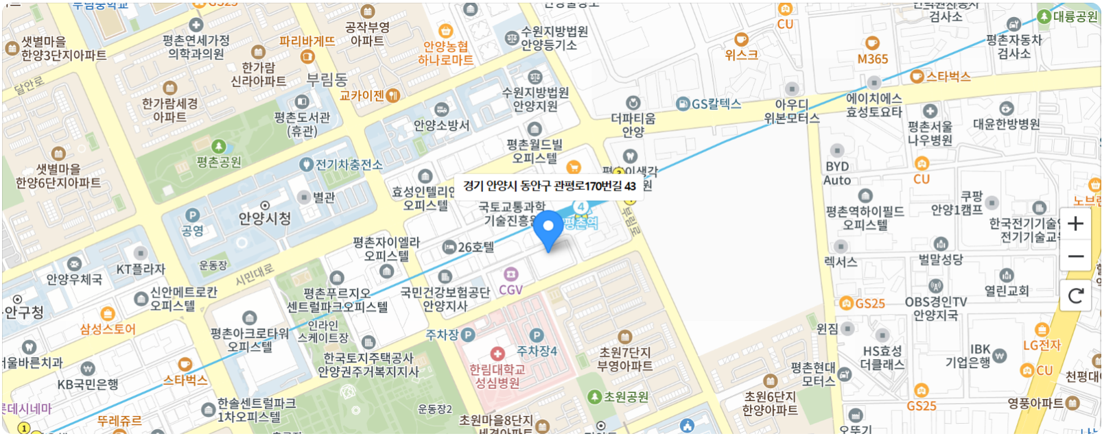주차타워 오시는길 약도