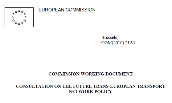 미래의 TRANS-EUROPEAN TRANSPORT 망 정책에 대한 논의 