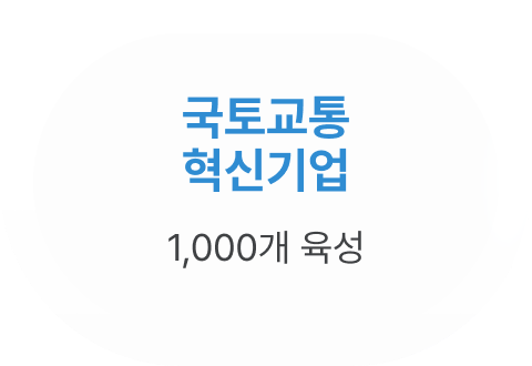 국토교통 혁신기업: 1,000개 육성