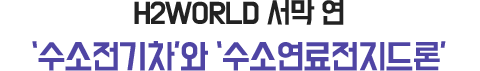 H2WOrLD 서막 연 ‘수소전기차’와 ‘수소연료전지드론’